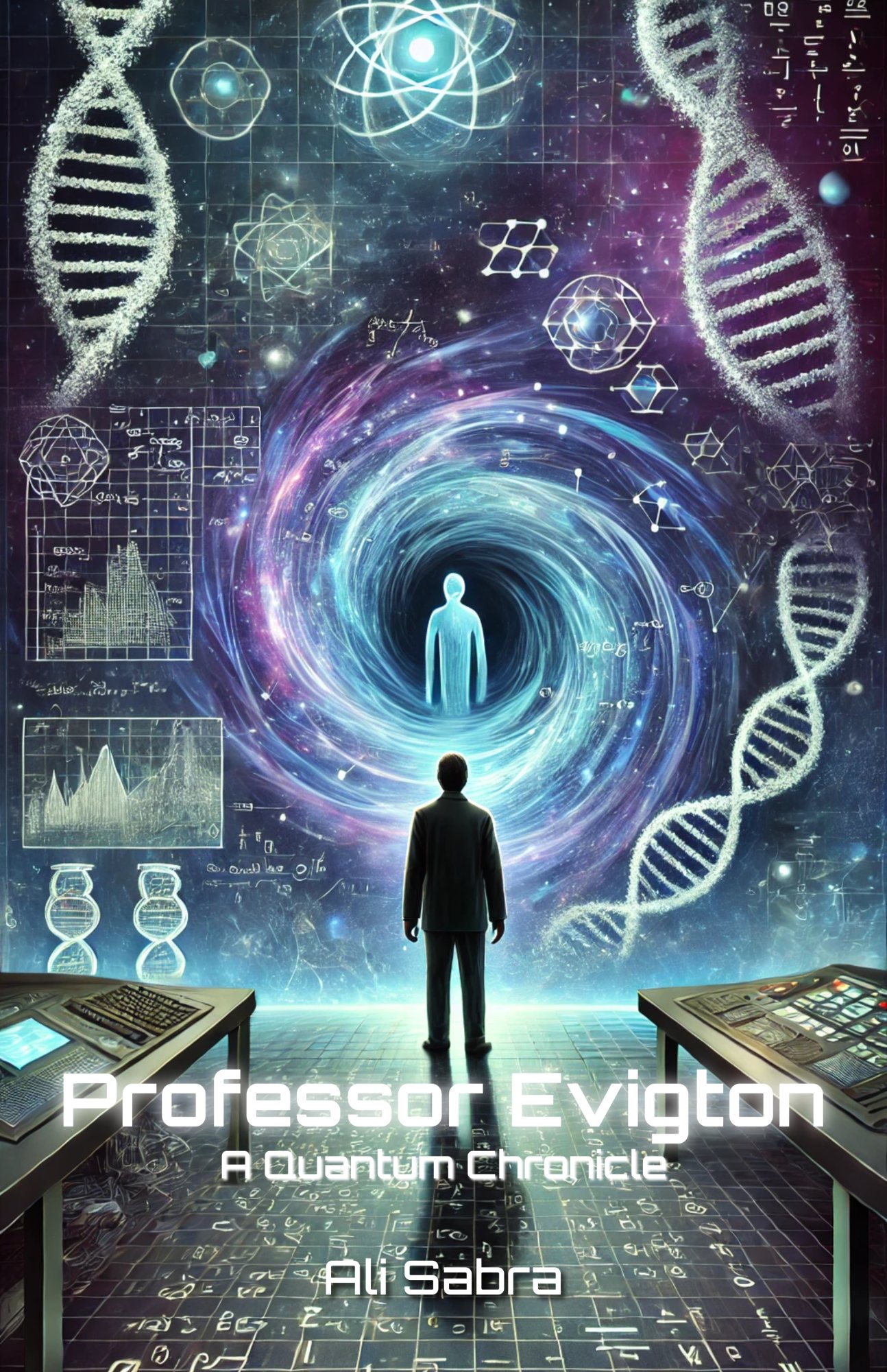 Professor Evigton: A Quantum Chronicle by Ali Sabra - Book Cover